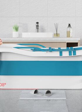 泡澡澡桶大浴人家用全身折CB100267叠洗澡桶加浴厚盆成人洗盆可坐