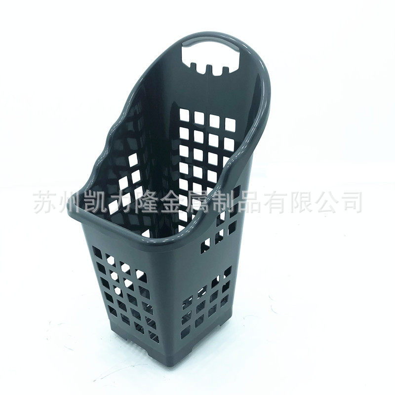 超市四轮购物篮 拉杆篮 四轮超市购物篮 厂家直销70L