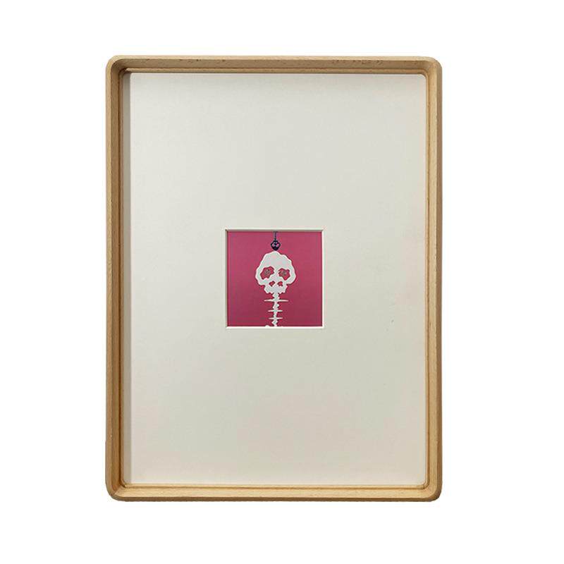 9KIS圆F76HMMTJ角黑胡桃实木相定框柚木画框 做打印新照片中式榉