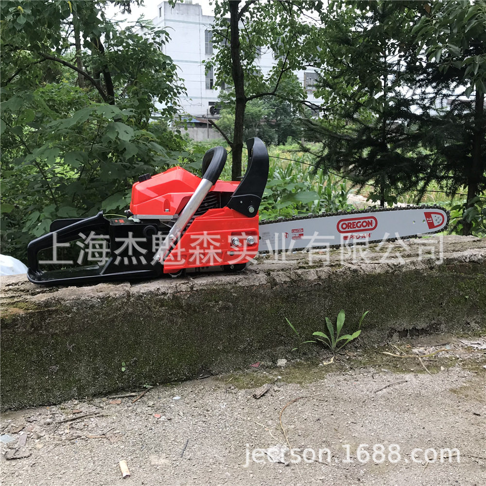 捍绿HL-65四冲程油锯 21寸汽油动力伐木锯 户外砍树机修枝锯