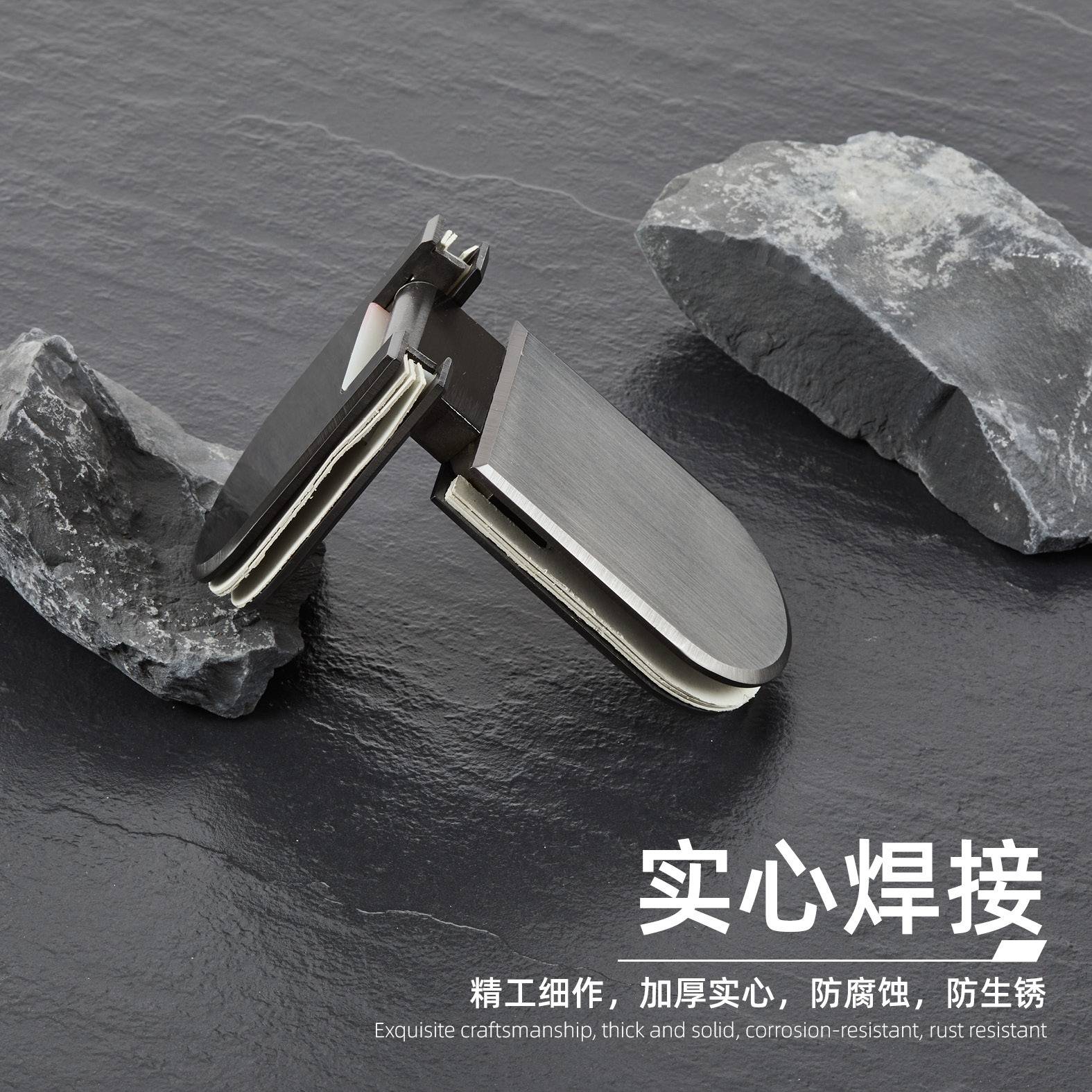 不锈钢180度浴室夹 玻璃门180度夹 不锈钢玻璃铰链 淋浴房门合页