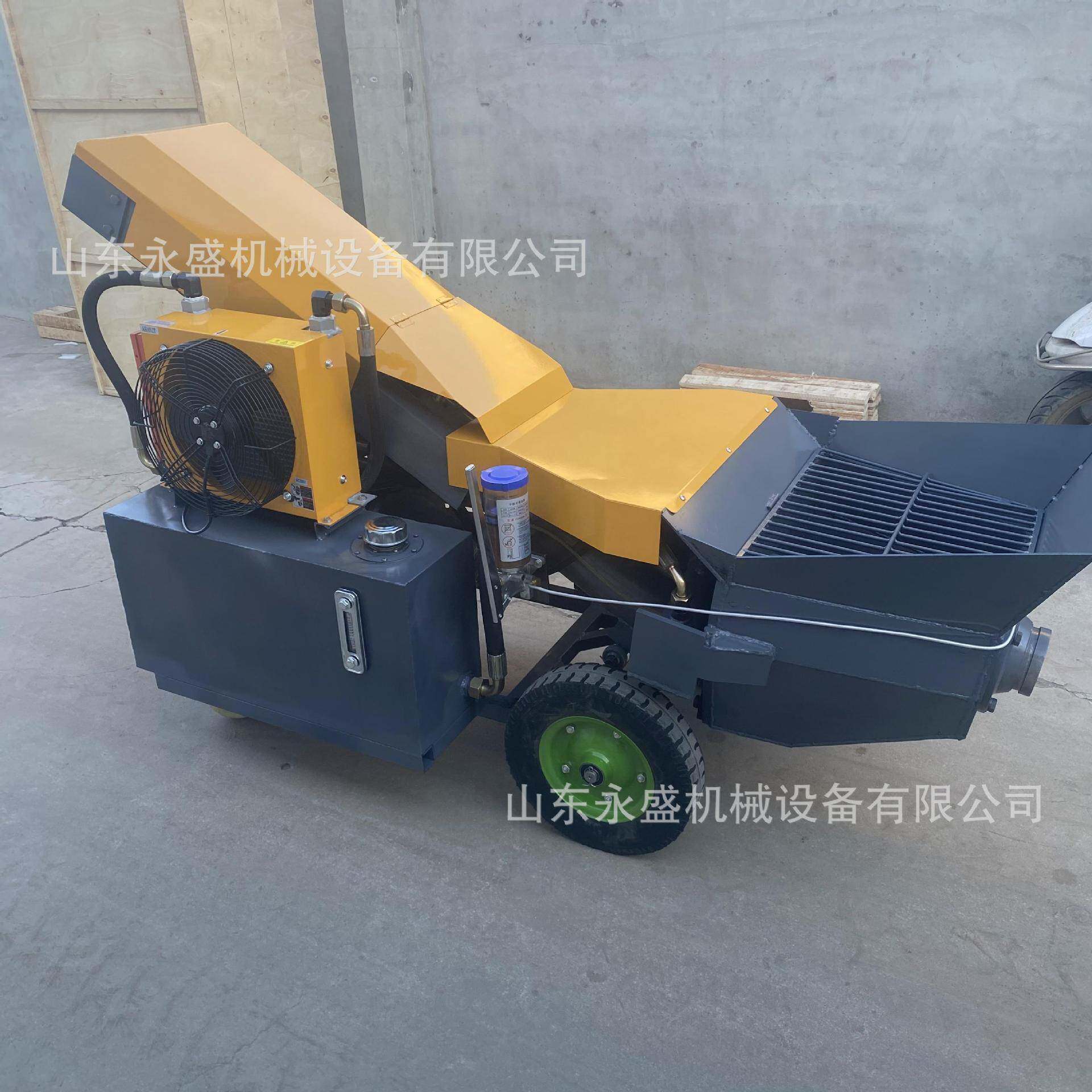 斜式混凝土输送泵式二送次构造斜车筑泵大893骨料混凝土泵输泵