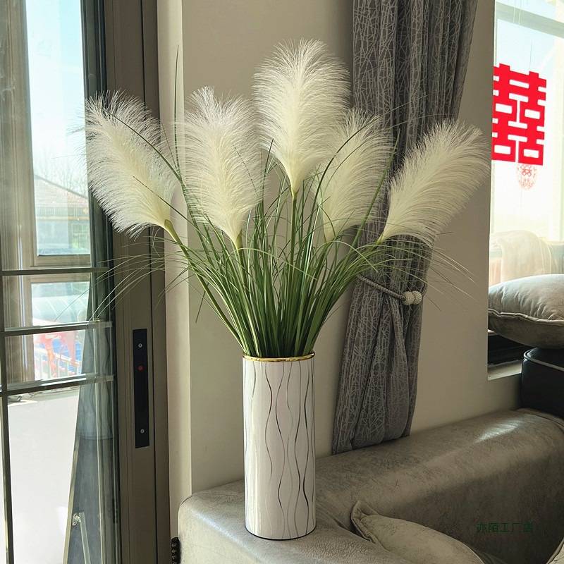 芦苇花干花客厅桌面假花民宿居家装饰品摆件花艺植物室内插花