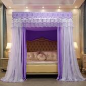 CB帘A层四季 款 三开门不锈钢落地双遮光床81.CL055m1.m家用蚊帐床