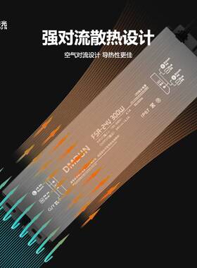 12v24v灯箱驱动电源恒压防水led60W-600W面板灯高功率防水