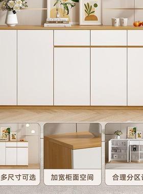 实木物柜餐边柜ZFF一体靠墙柜房子现物代简约厨储置柜酒柜客厅靠墙