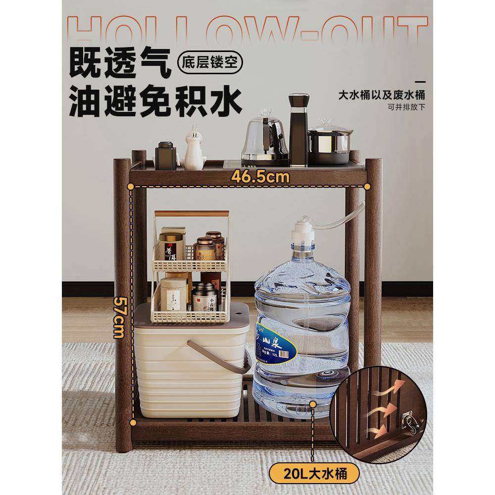 ?阳台茶小茶物水柜置边几边桌架侧边柜可移动沙桌发边几实木迷你