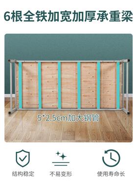 #20170101北京高上铺双层床铁床双人员工宿下上下床公寓铁架低铁