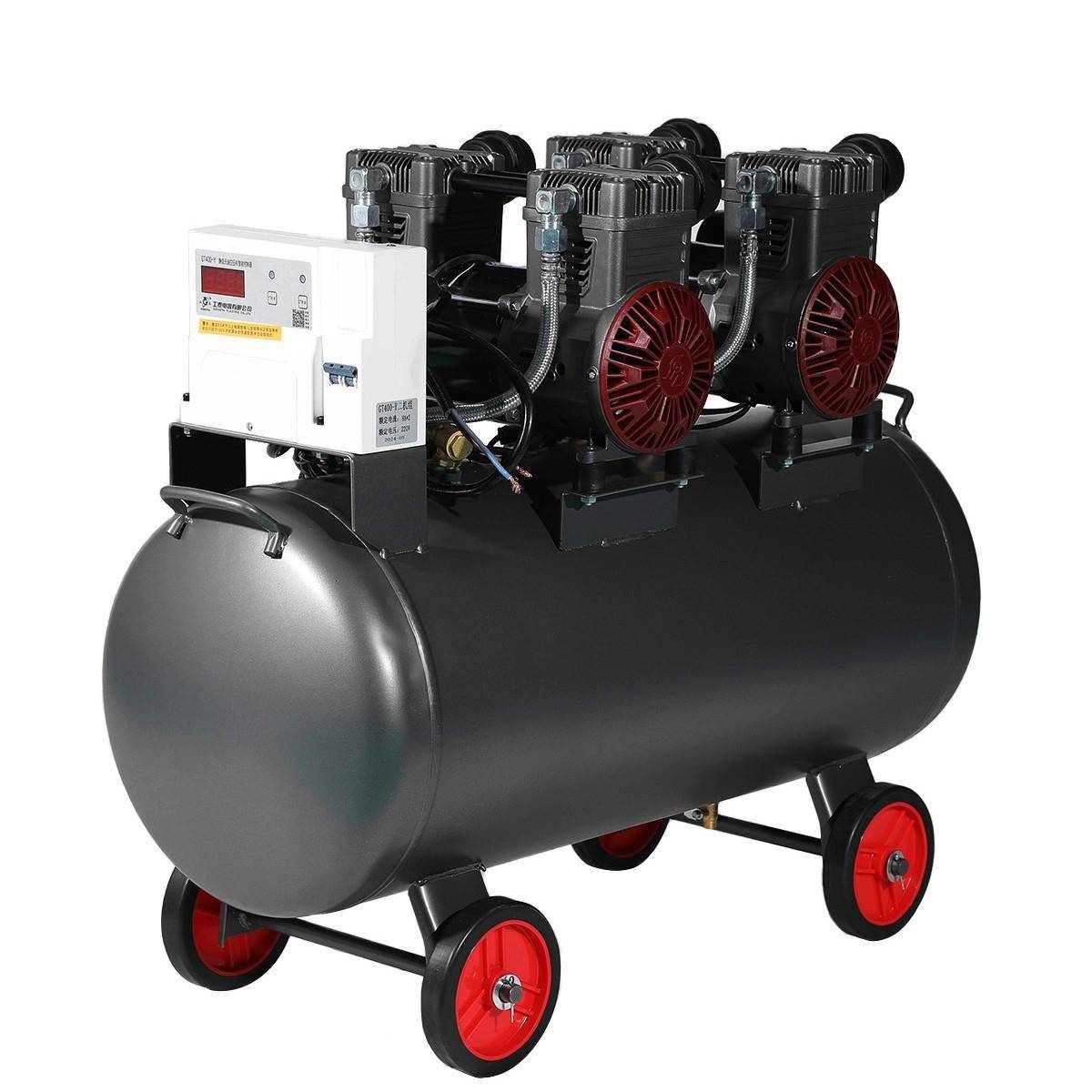 X25-02500W×2-2100L高压打气泵小型DX25-02无油静音D空压机22v0