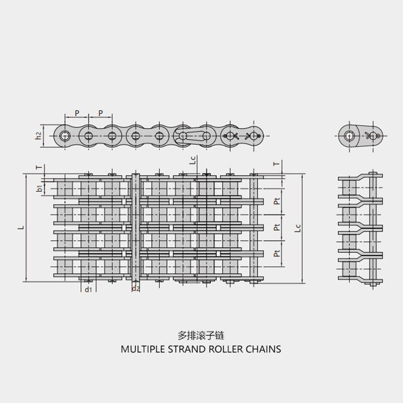 短工节距精滚子链传动链散物料输送农机扶梯804驱动密链条多业规