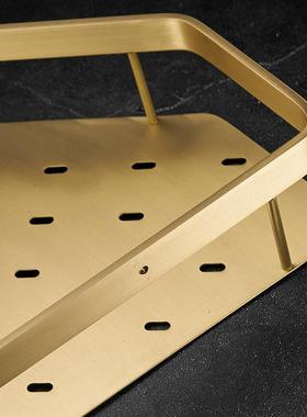 卫生间铜实心网浴室收篮纳置物淋浴间转角架架PXL壁挂三角篮全免