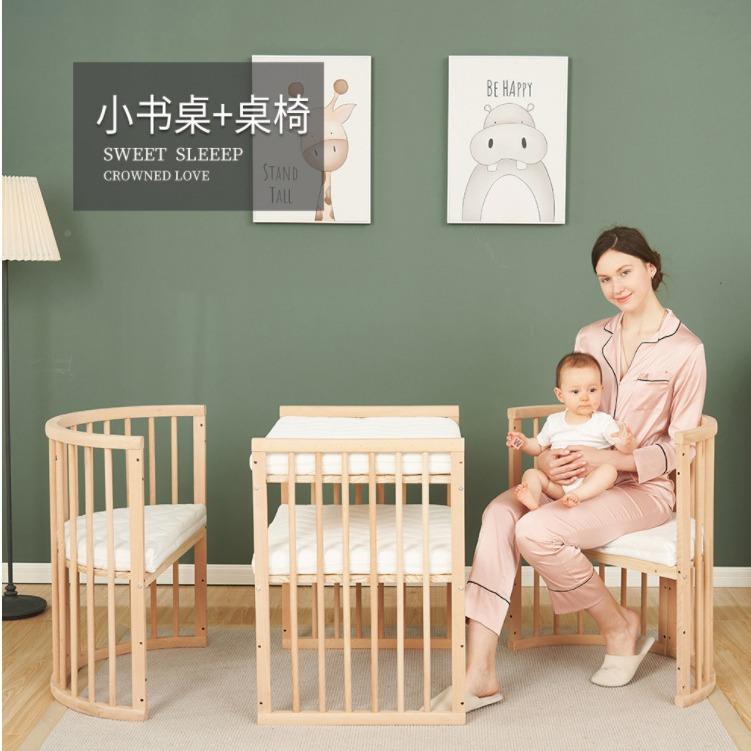 儿808床拼接大床新生儿宝宝床婴实木木圆床儿童床实圆小床