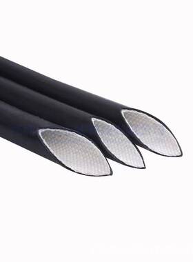 4KV/7KV内纤外胶套管 耐高温200度白色硅橡胶玻璃纤维电线保护