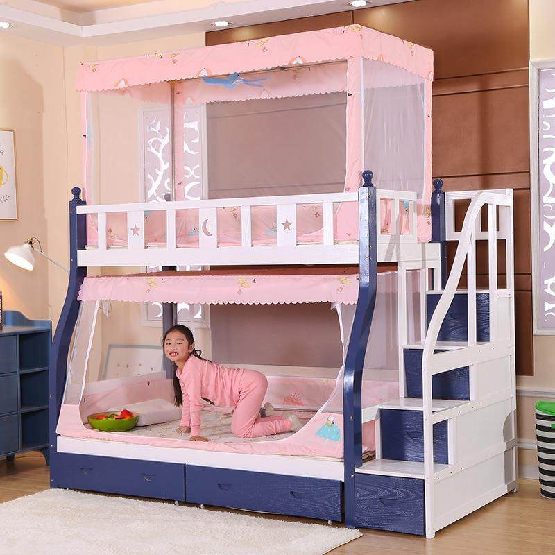 子母床蚊帘帐26号30号上下铺梯形防尘家用高缩遮床床幔双层高伸低,床上用品,蚊帐,淘宝优惠券,粉丝福利购,淘宝优惠卷