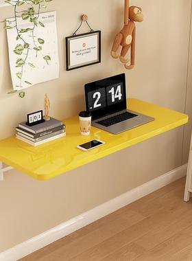 ?墙上折桌墙壁墙面叠可折叠板挂书桌壁挂悬式靠u0lVMP7r墙空桌墙