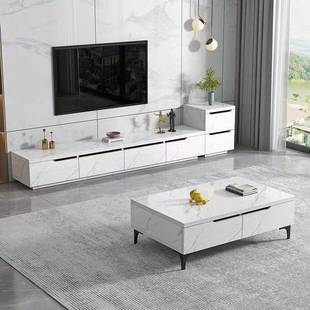 保环加岩厚板电视871柜落地式 无腿茶几组现合客厅小户型代电视柜