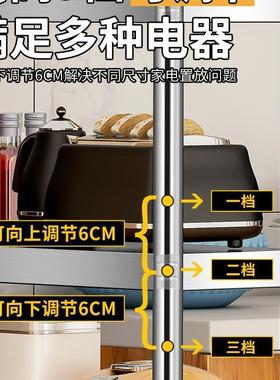 不锈钢厨房家冰用12345678物阳台架夹缝置物架落地多层储箱缝隙收