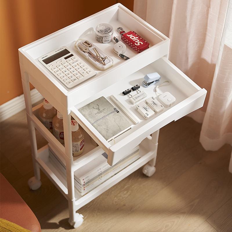 厂家货置现式地简约厨房收6653纳架多功能塑物料收纳置架可移动