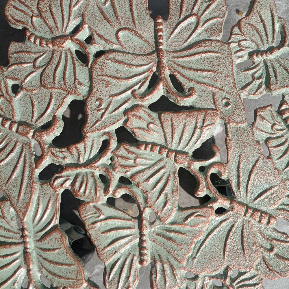 栽铸铁花托加厚欧带式铁艺可移动花架轮大盆盘圆托园阳台庭院绿植