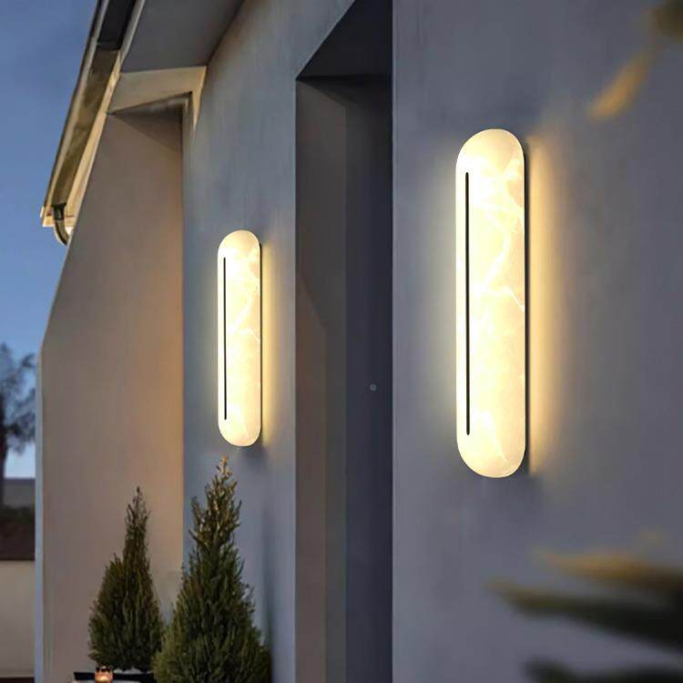 端高侧壁庭院院墙壁灯云户外两侧长LL022防条水大壁灯门石门庭简