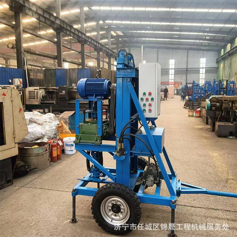 疏通声地测管钻井机电动缩式大功率源机热泵井JS-600D电伸动打井