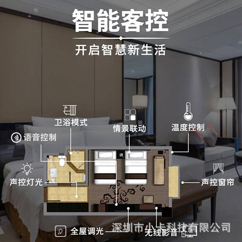 全语音智能房 酒店客控客房控制系统设计方案咨询