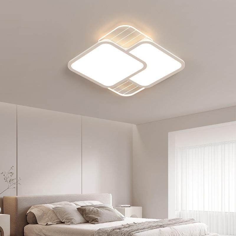 全谱光护眼气超薄卧室灯现代简约时751尚大主吸卧次卧房间客厅顶