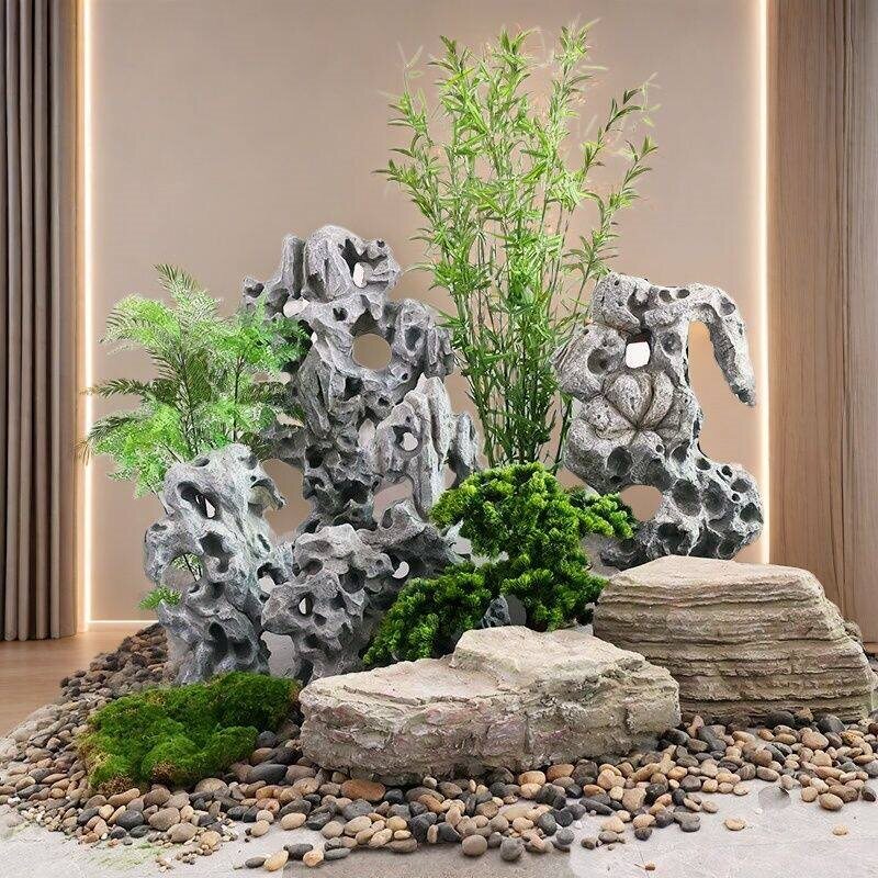 户外庭院假石摆件花园装饰品景观小品别墅庭院创意复古造景摆件