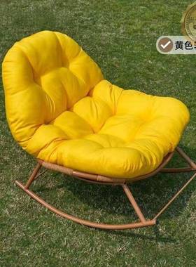 网红贝壳摇摇椅椅阳用台休闲客厅单SOV人沙发午休睡办公椅沙家懒