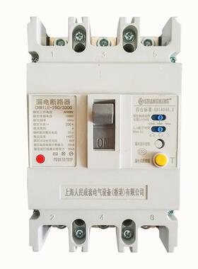 上海人民漏UEG电断路器C1L-100A160EA250MAP漏保空气开关3安全防