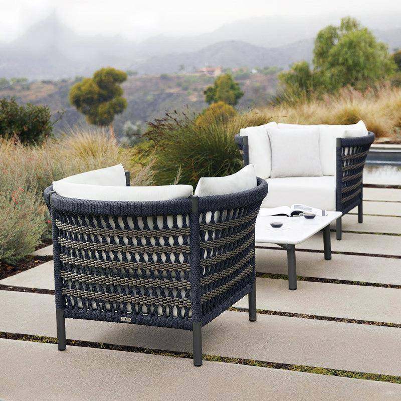 户外藤编椅沙发古典具民宿室外露家天庭花园桌圆形组合阳台别咨询