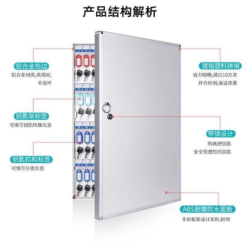 钥匙箱壁挂式房产收中理介钥JEY匙柜管柜汽车酒锁匙纳盒店钥匙管