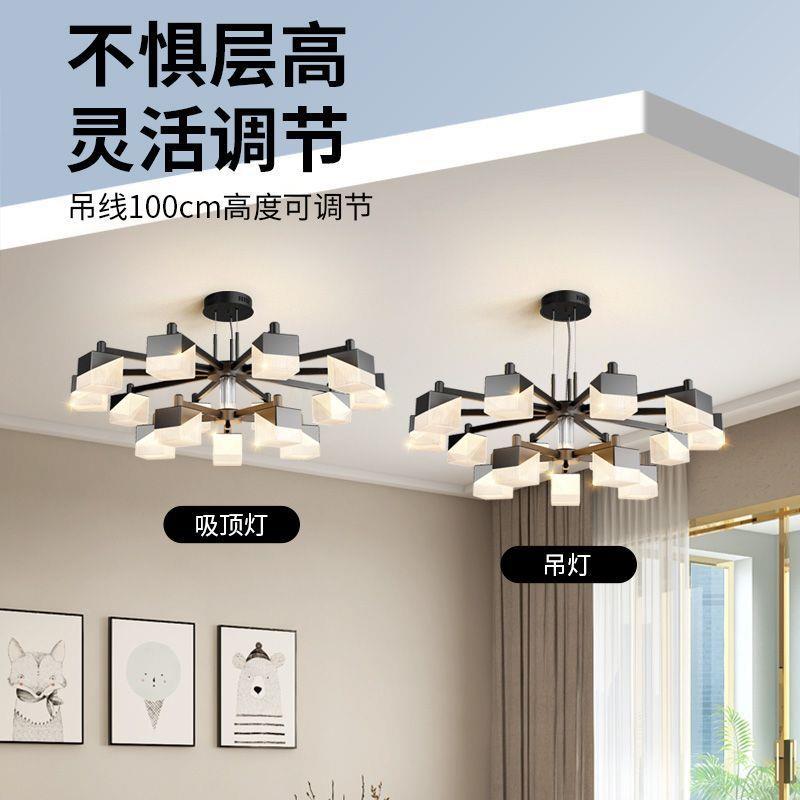 吊灯791厅2025客新款中山灯具代简意约网红轻奢高端大气创设现计