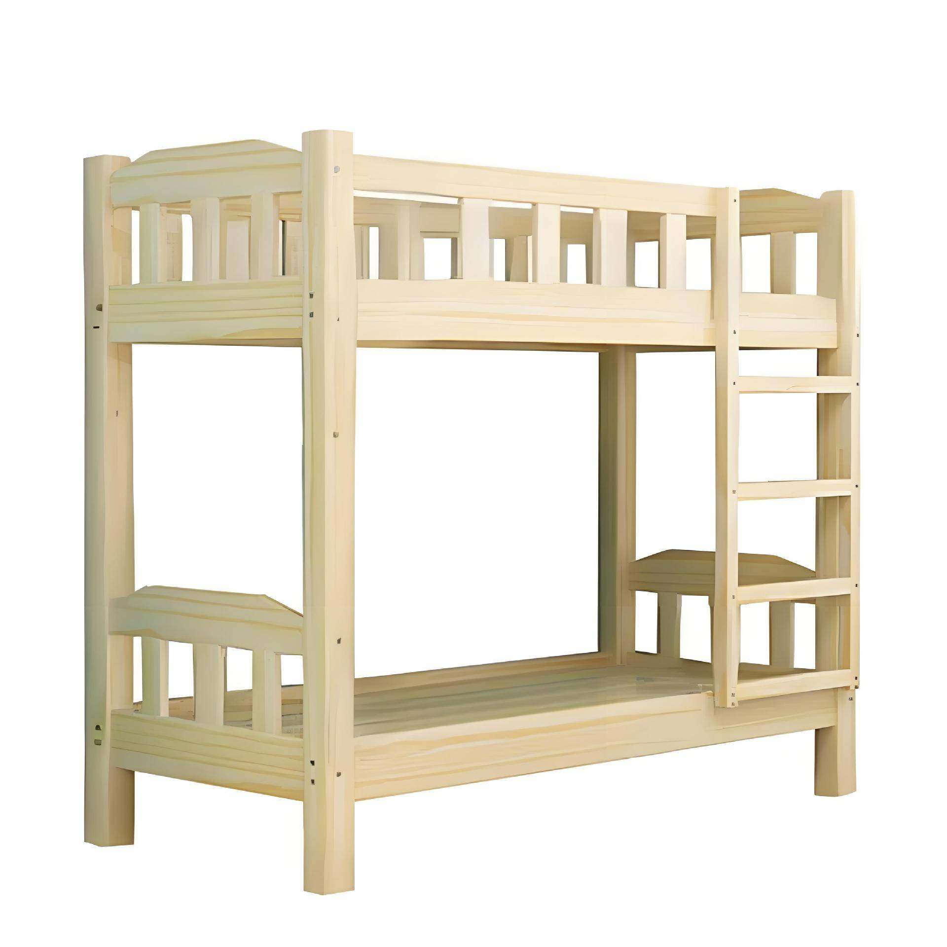 幼儿无品牌/园木木床橡胶木松幼床重叠床全实木儿儿实童床推拉床