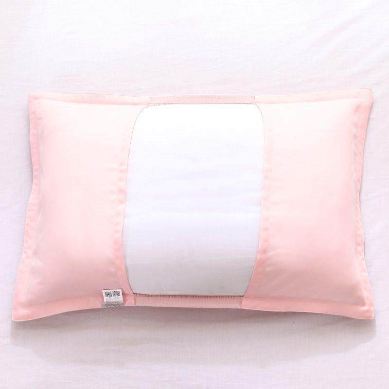 纯棉加厚枕KBH纱布巾卡通正面纱布背毛面圈一对背面固定套枕套全