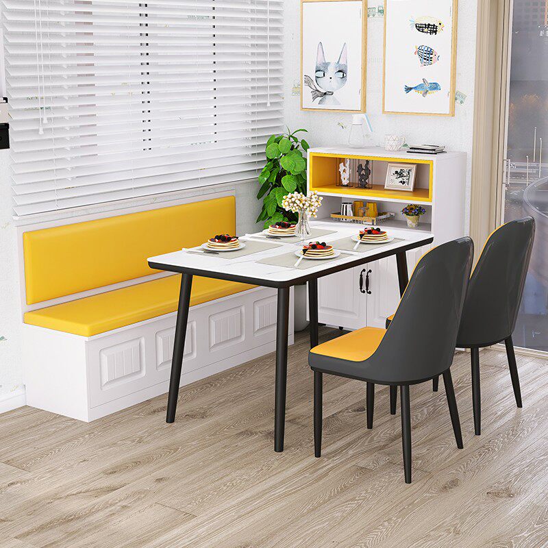 定制卡座沙发储物柜软包靠背小户型家用餐厅转角L型实木卡座餐椅