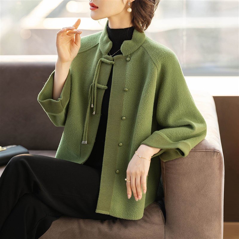 中老年人女士冬装妈妈外套洋气时尚春秋2025新款中式上衣服40岁50