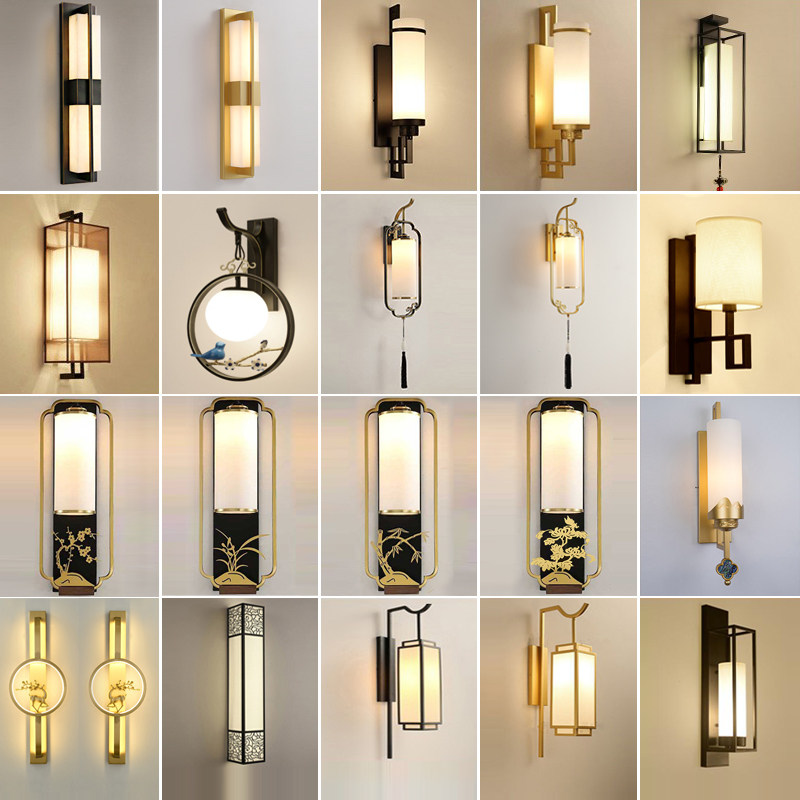 新中式壁灯客厅电视背景墙壁灯卧室床头灯长条高级感主卧楼梯过道,家装灯饰光源,壁灯,淘宝优惠券,粉丝福利购,淘宝优惠卷