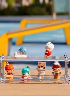 井艺社區现代轻工业风设计diyB桌搭装饰光轴摆件亚克力手办展示架