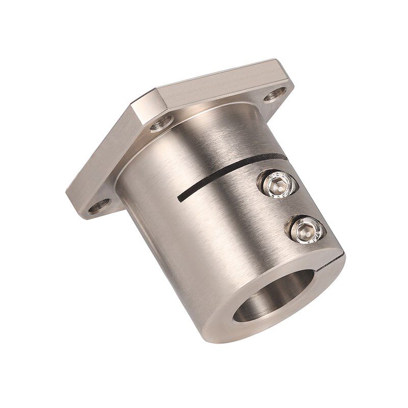 方法兰镀镍加长型开口导向轴支座光轴固定座STHWSL12 16 20 25