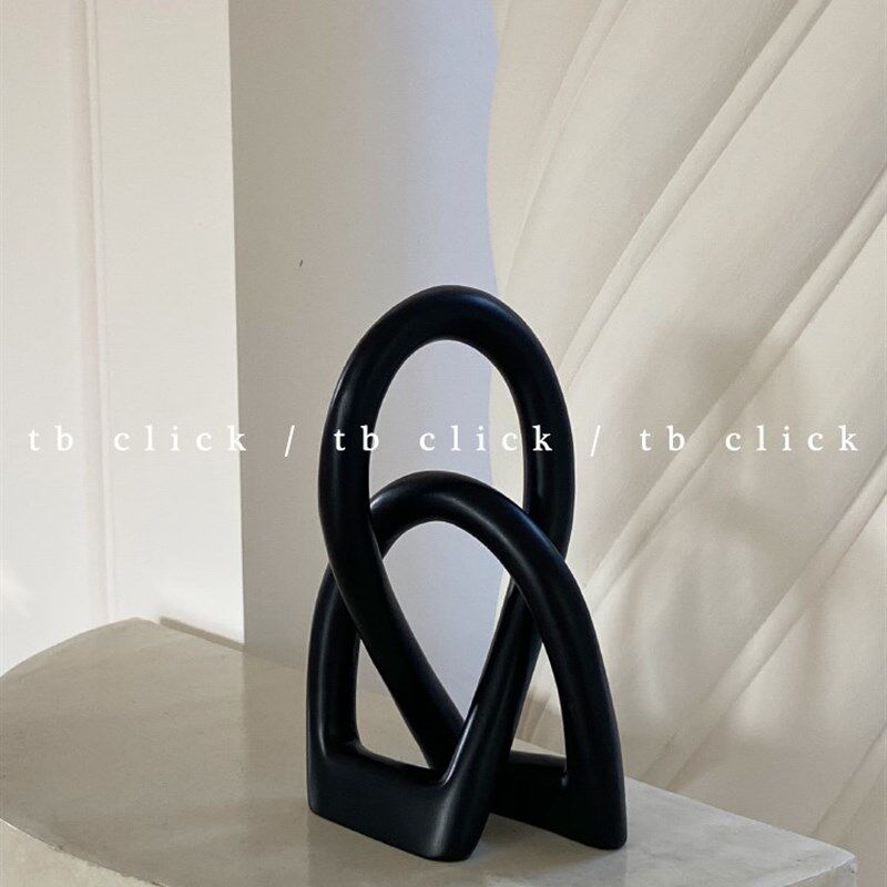 Click神奇的结中古雕塑家居装饰ins同款小众设计样板间隔板摆件