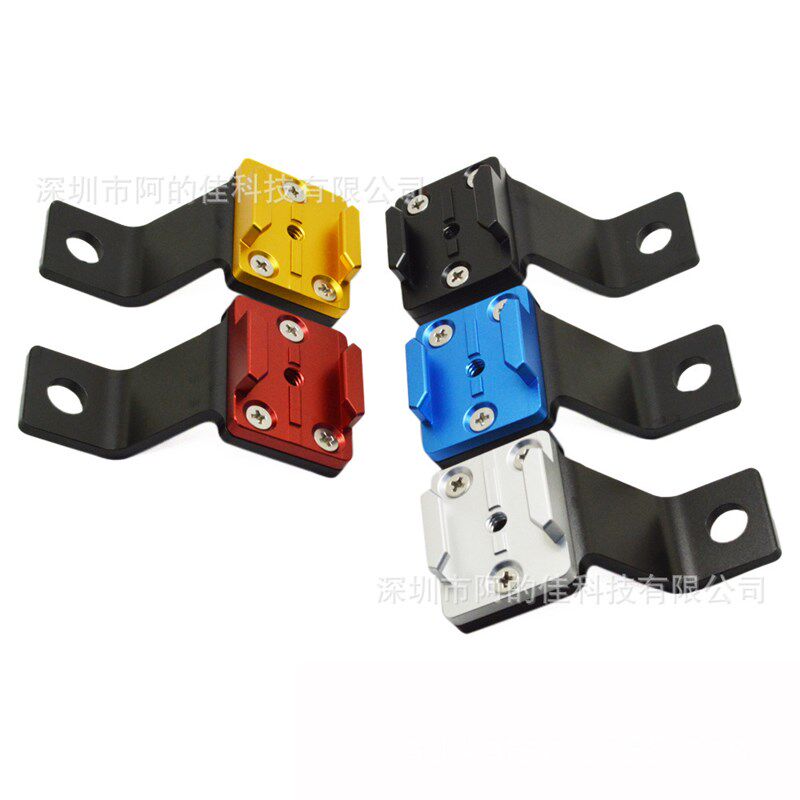 铝合金后视镜支架SJ4000 goproHerosession固定架底座车架GP385