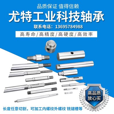 不锈钢304研磨精密直线光轴加工螺纹台阶圆柱活塞杆导杆16202530