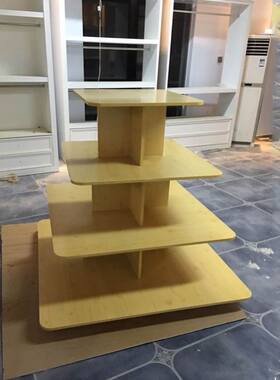 圆形中岛柜母婴化妆品促销展示台玩具礼品红酒超市堆头童鞋货架