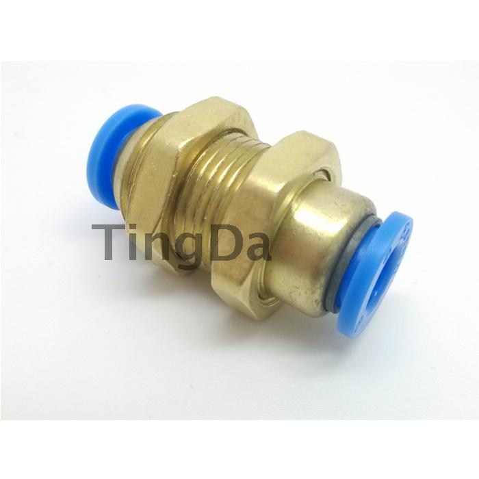 亿日气动快速隔板穿板固定直通气管接头EPM4 6 8 10 12 16mm APM