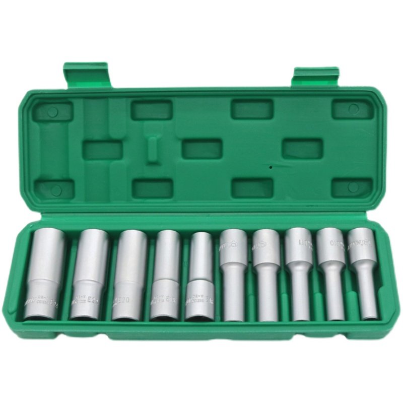 台湾南豫加长e型套筒大飞花键花型六角E10E16E18E20E22内花工具24