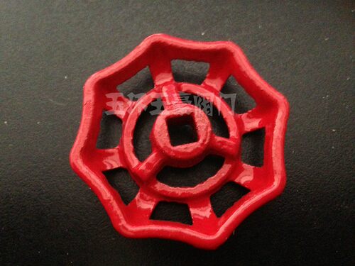 直销精品铸铁手轮PPR阀芯手轮阀门手轮闸阀手柄 把手 红色手柄