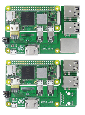 树莓派Zero USB HUB扩展板 Raspberry Pi Zerow/2W网口转接板模块