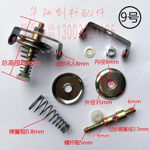 纺织纱导线轮涨力圈张力器弹簧压线器过线过纱夹纱器防跳线大开口