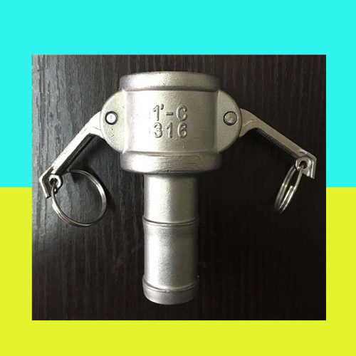 304不锈钢快速接头C型1寸2寸3寸水管气管钢丝管油管软管快速接头